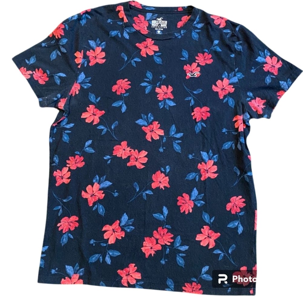 HOLLISTER tropical tee -‎ Large